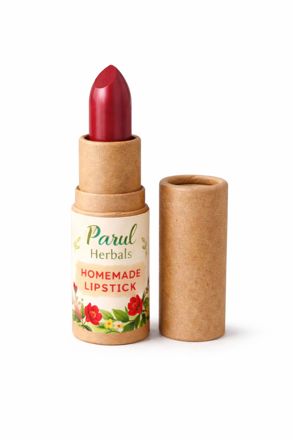 Parul Herbals Homemade Red Lipstick - Natural & Eco-Friendly Lip Colour