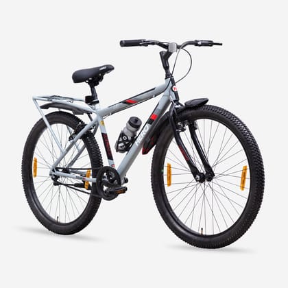 HERO Next 26 T (inch) Mountain Cycle (Single Speed, Grey, Red, Rigid)