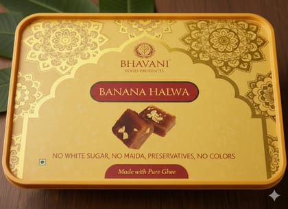 Banana Ghee Halwa | 500 grams | Made with Pure Ghee