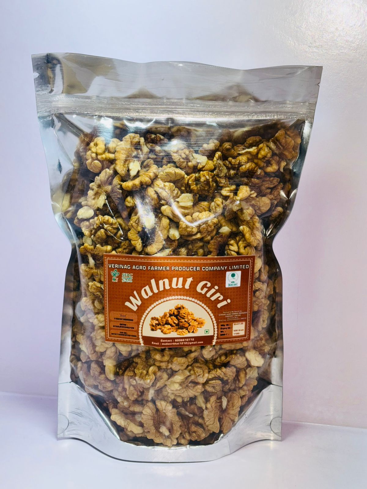 Premium Walnut Giri Kernels by Verinag Agro Farmer Producer Company Limited