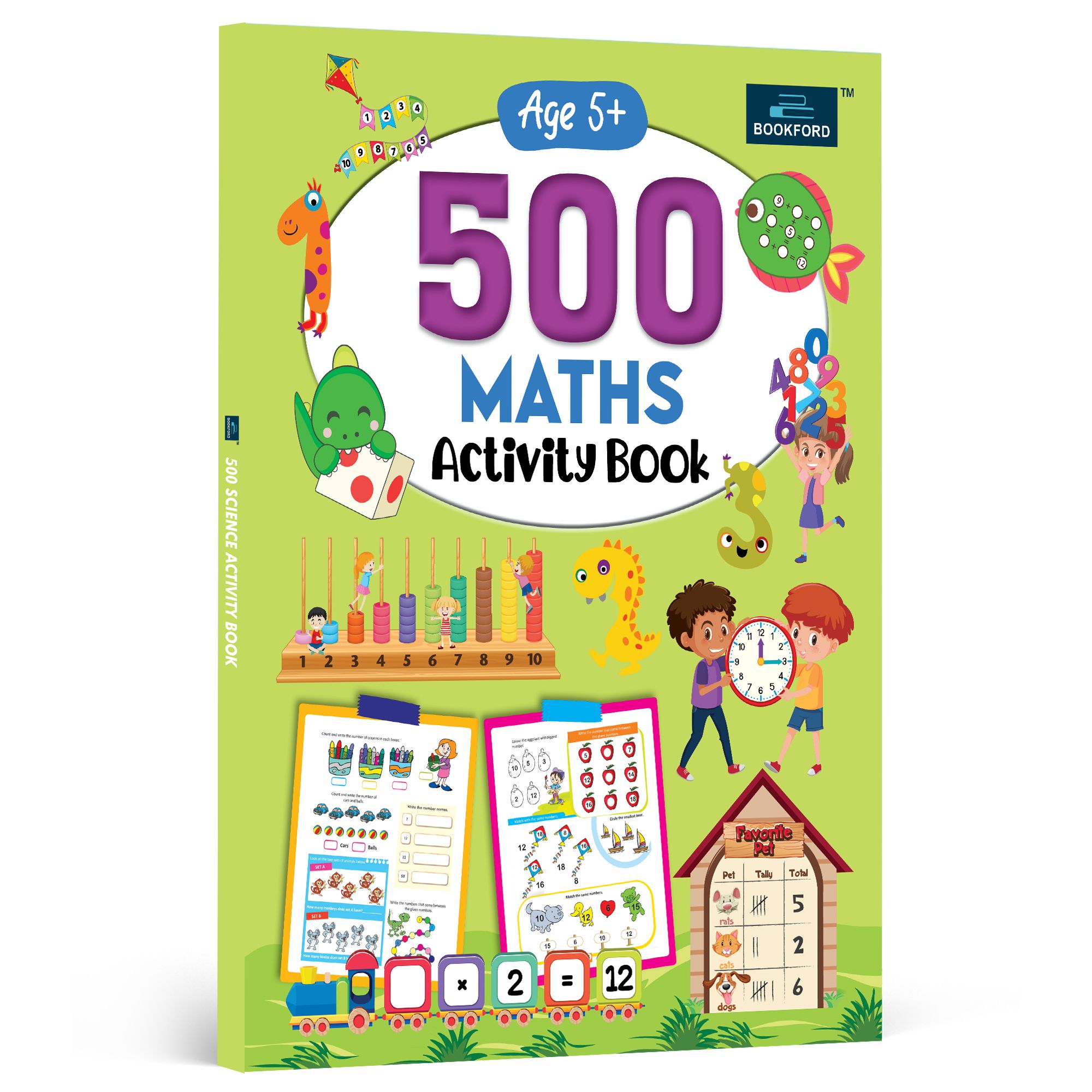 500 Maths Activity Book - English