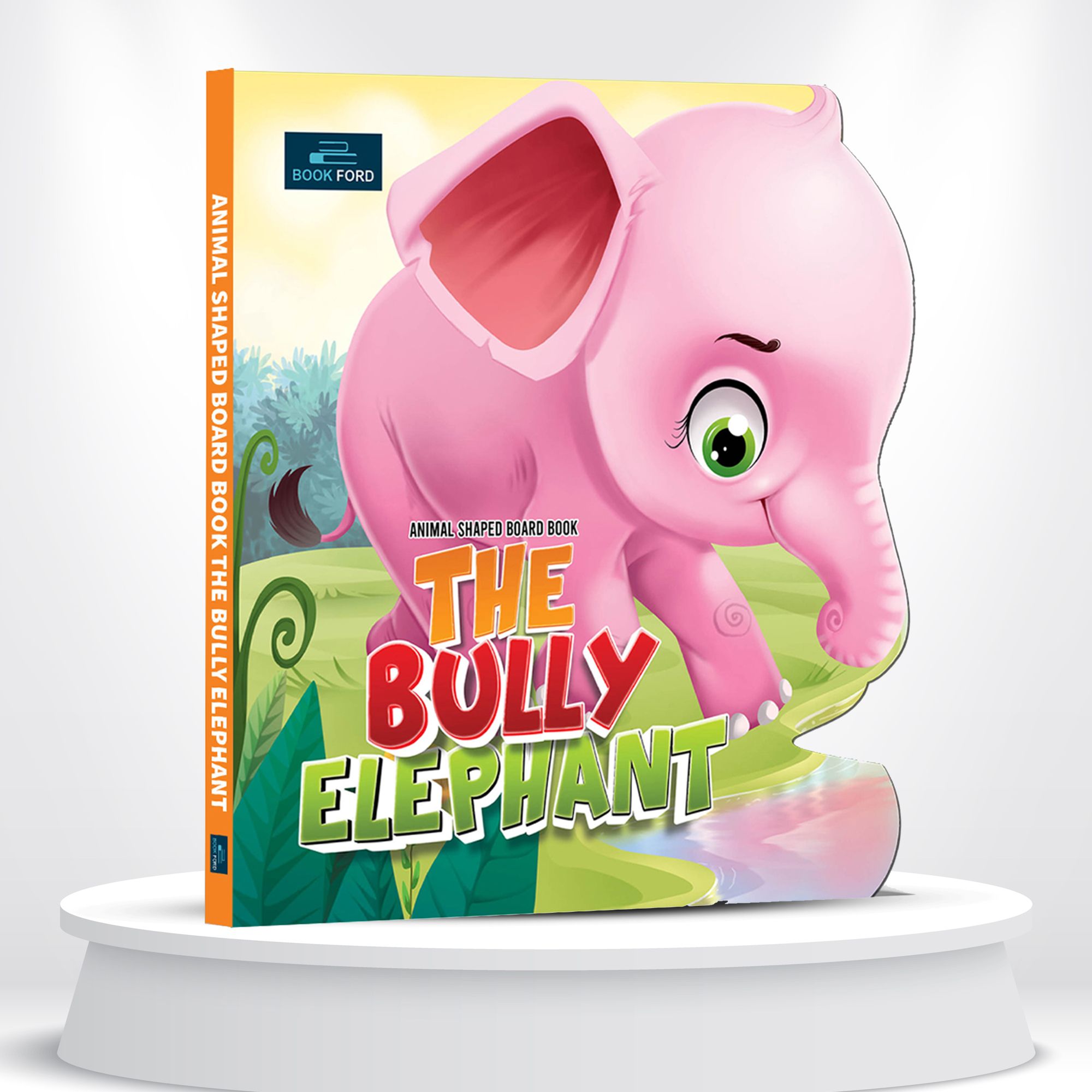 The Bully Elephant Animal Shaped Story Board Book