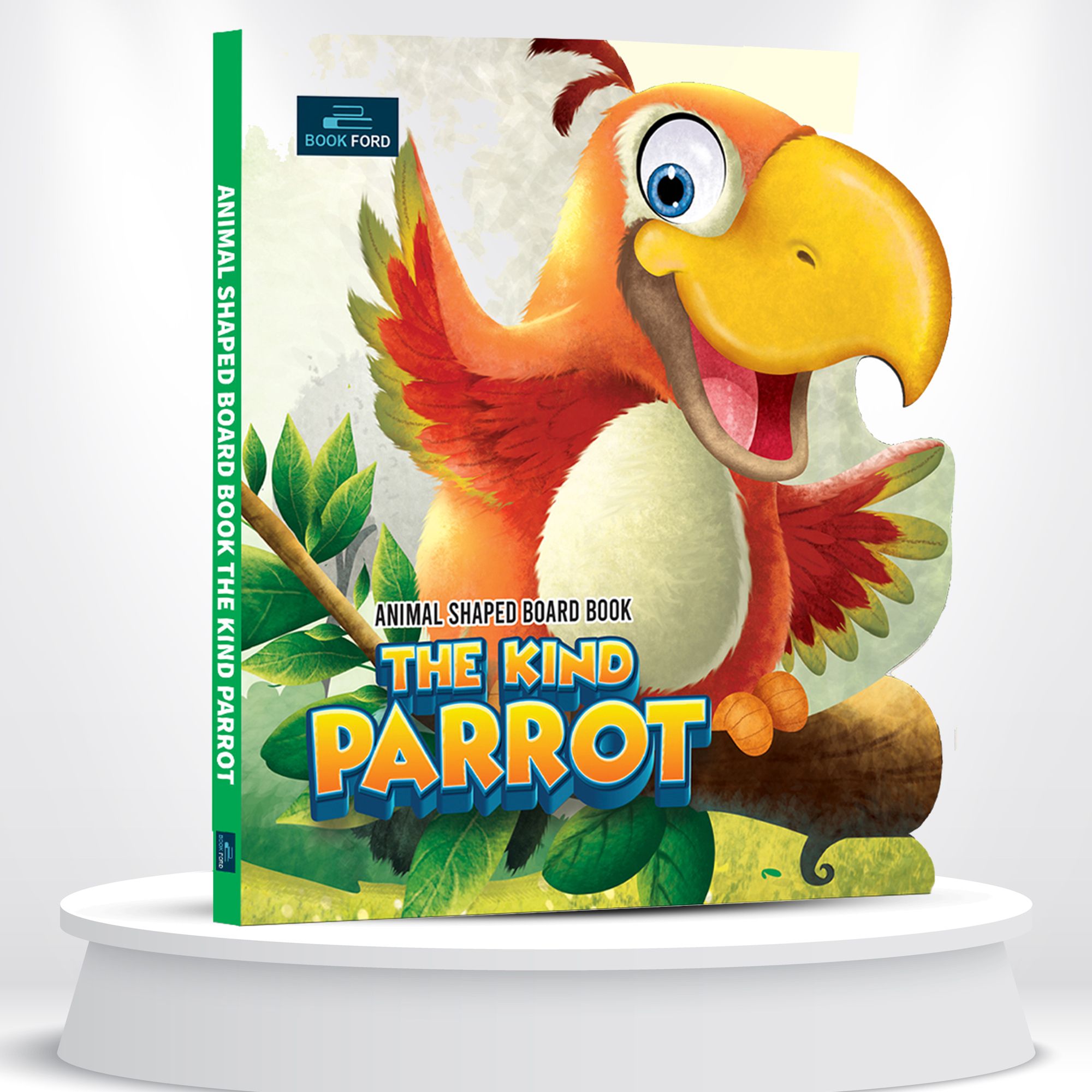 The Kind Parrot Animal Shaped Story Board Book 