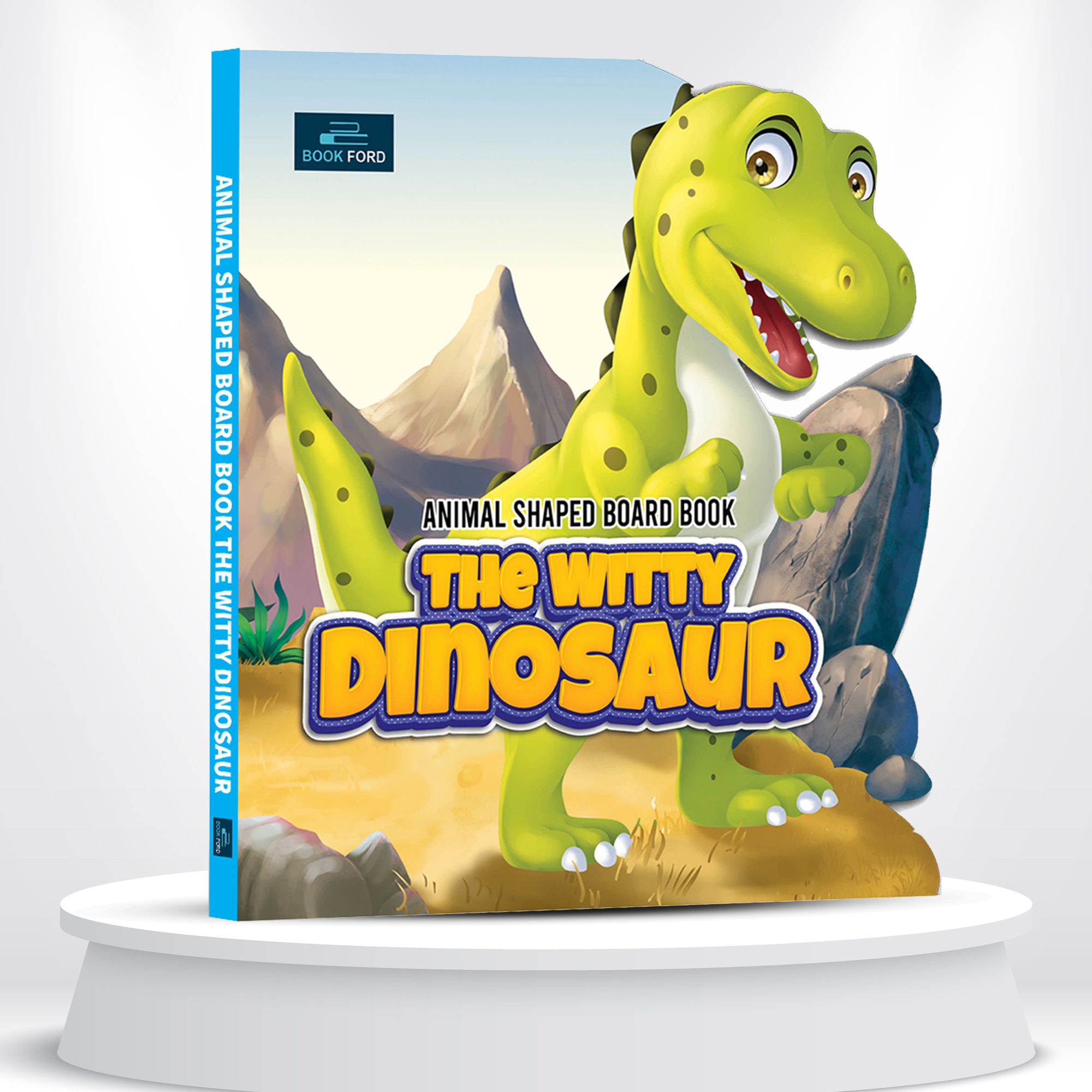 The Witty Dinousaur Animal Shaped Story Board Book 