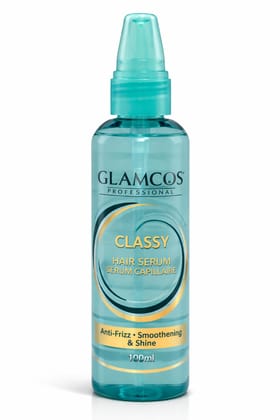 Glamcos Professional Classy Hair Serum | Anti-Frizz, Smoothening & Shine | Soft, Silky & Glossy Hair