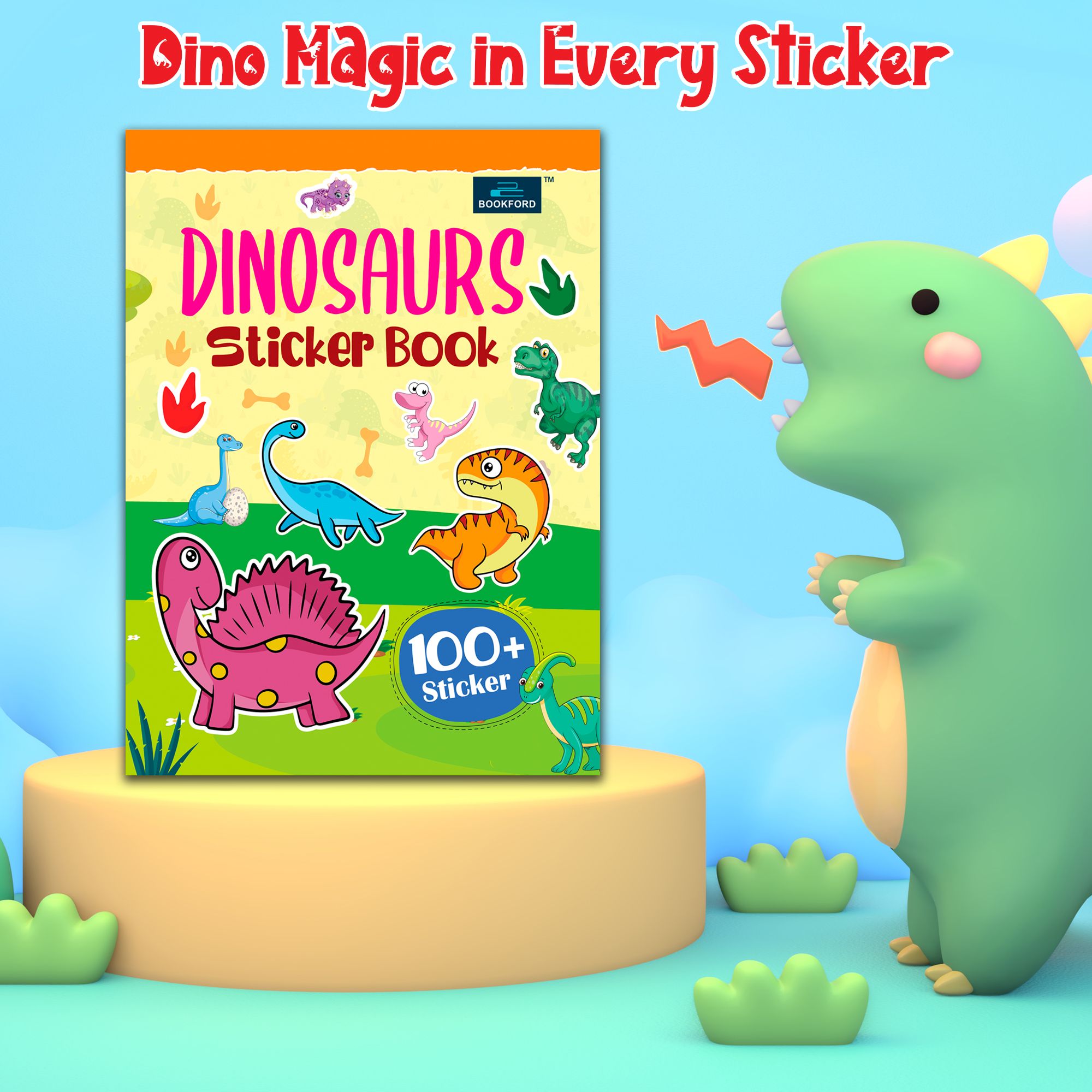 Dinosaurs Sticker Book For Kids