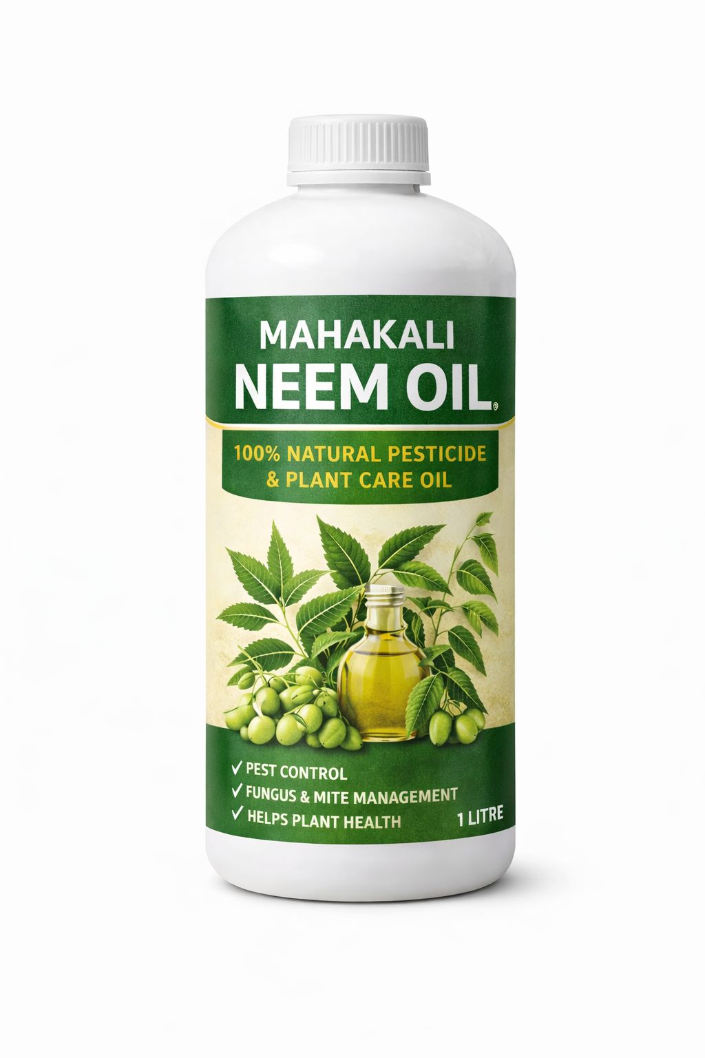 MAHAKALI 100% Natural Neem Oil - Organic Pesticide & Plant Care for Pest Control & Fungal Management
