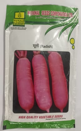 NSC Radish, Kashi Lohit, 250 gram Truthfully Labelled Seed Pouch