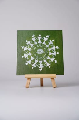 Canvase Warli Art, A Traditional Folk Painting