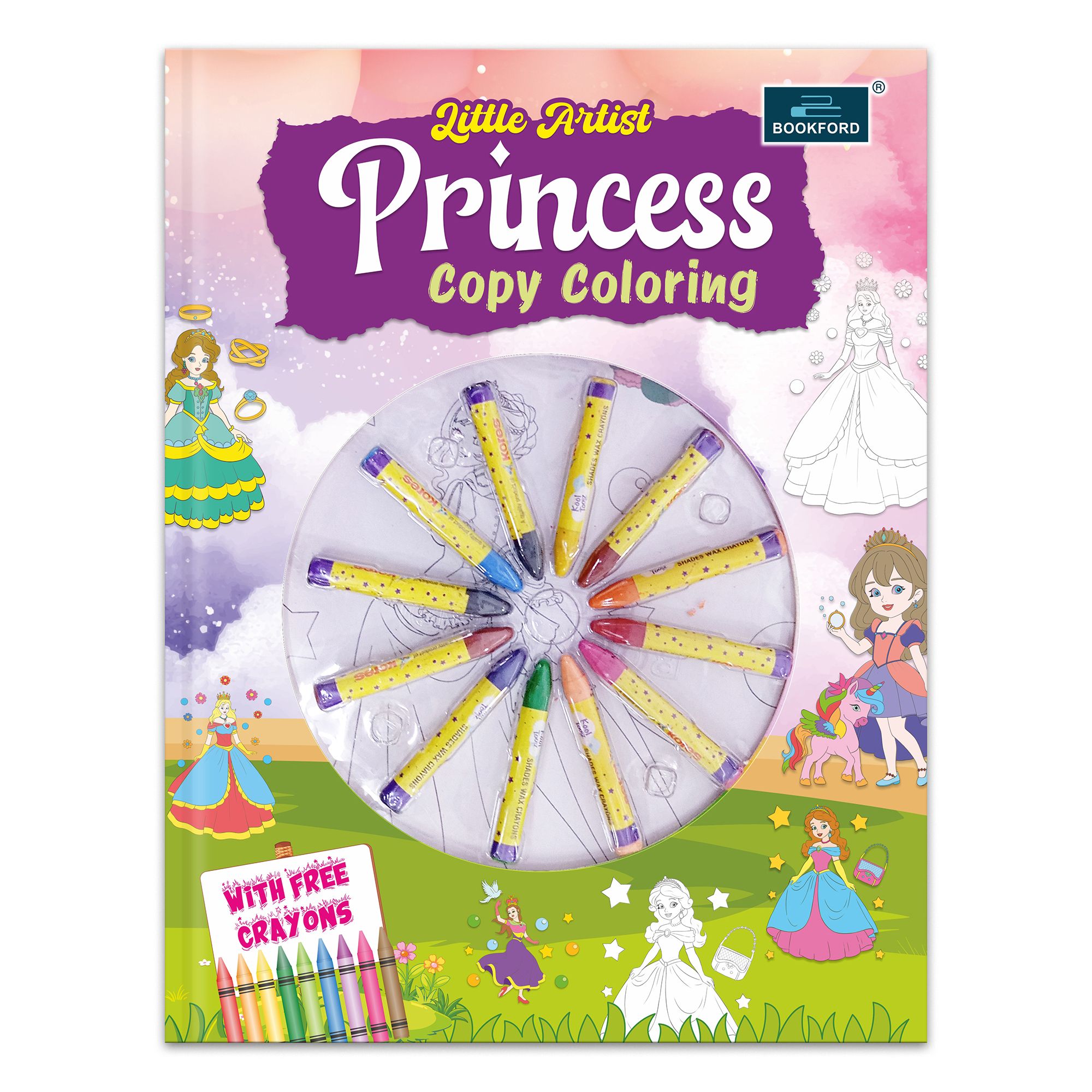 Little Artist Princess Copy Coloring