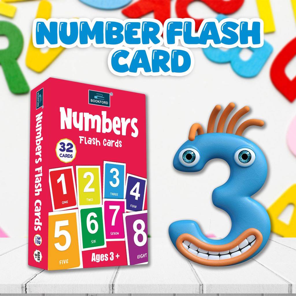 Numbers 1-100 - Flash Cards For Kids Multicolor