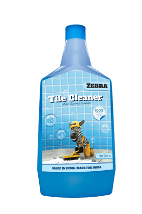 SUNA ZEBRA Tile Cleaner – Powerful Floor & Bathroom Tile Cleaning Liquid | 1000ML