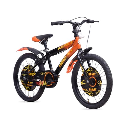 HERO Blast 20 T (inch) Roadster Cycle (Single Speed, Black, Orange, Rigid)
