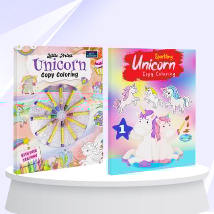 Unicorn Little Artist & Sparkle Coloring Book Part 1 Set of 2