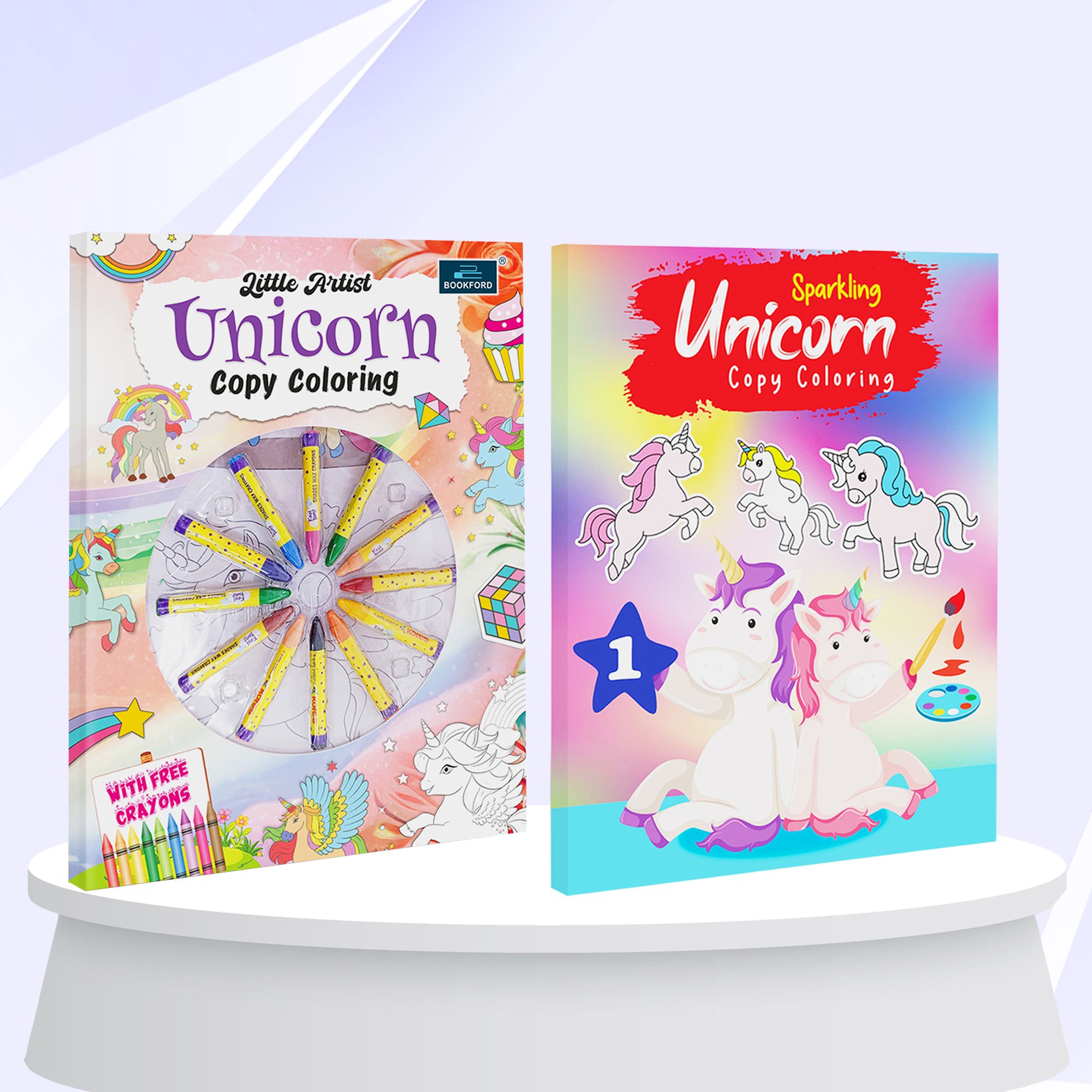 Unicorn Little Artist & Sparkle Coloring Book Part 1 Set of 2