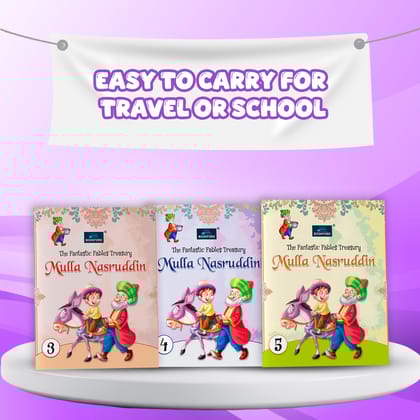 The Fantastic Tales of Mulla Nasruddin – Set of 3 | Books 3, 4 & 5 | Fun Illustrated Stories for Children