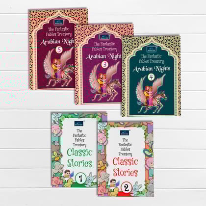 The Fantastic Classics & Arabian Nights Collection – Set of 5 | Classic Stories 1,2 & Arabian Nights 3,4,5