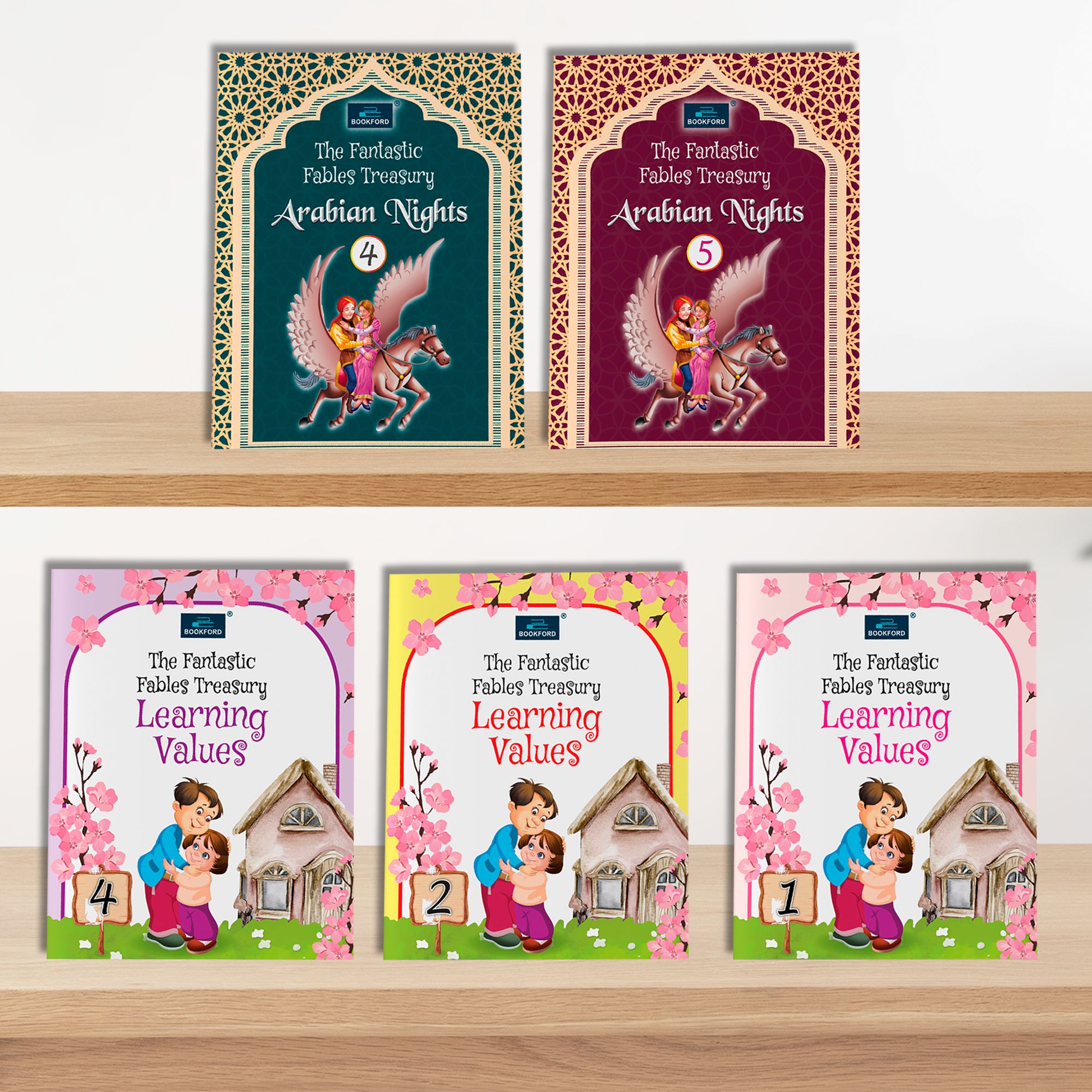 The Fantastic Learning & Arabian Nights Collection – Set of 5 | Learning Values 1, 2, 4 & Arabian Nights 4, 5