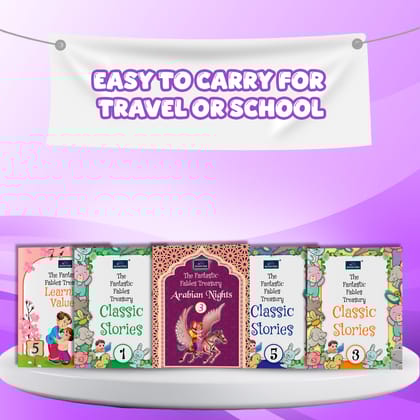The Fantastic Series – 5 Books | Learning Values 5 | Classic Stories 1, 3, 5 | Arabian Nights 3