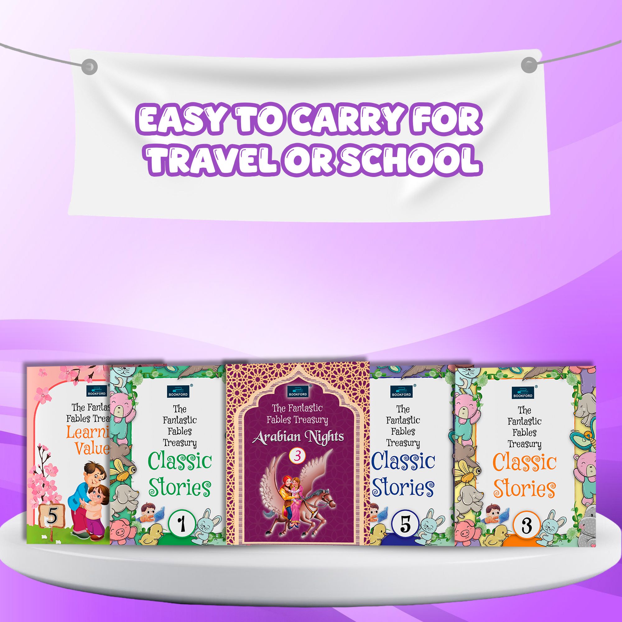 The Fantastic Series – 5 Books | Learning Values 5 | Classic Stories 1, 3, 5 | Arabian Nights 3