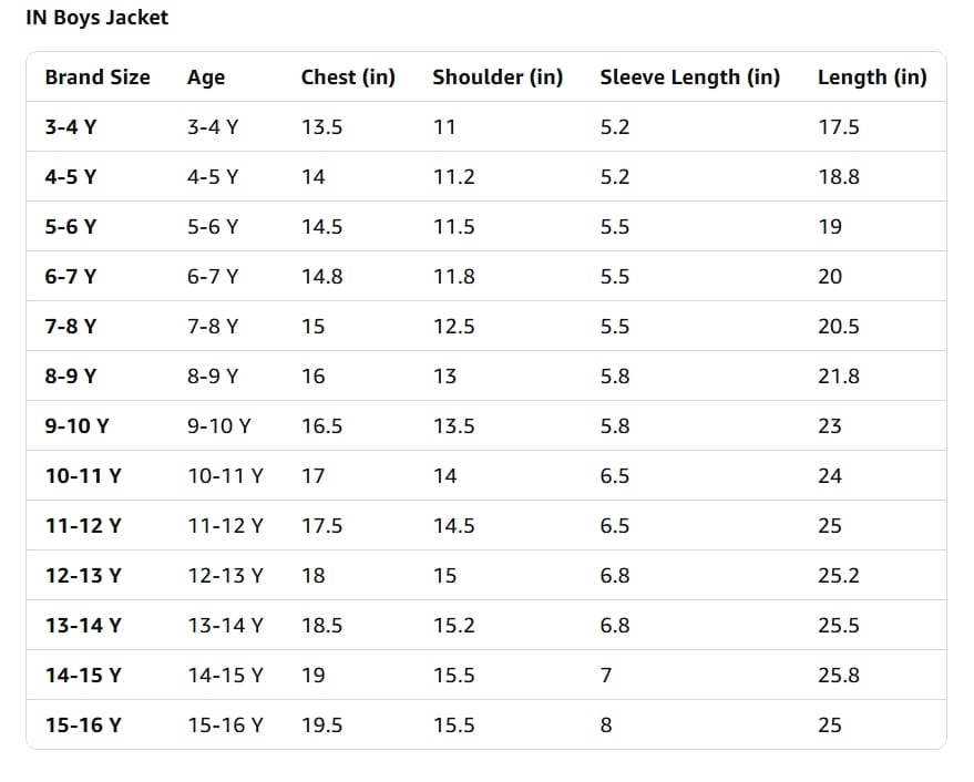 Size Guide