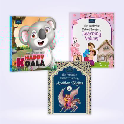 The Fantastic & Shapes Story– Set of 3 | Happy Koala , Arabian Nights 2 & Learning Values 4