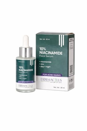 Dermacells 10% Niacinamide Face Serum with Zinc for Acne Marks, Oil Control & Pore Minimizing – 30 ml