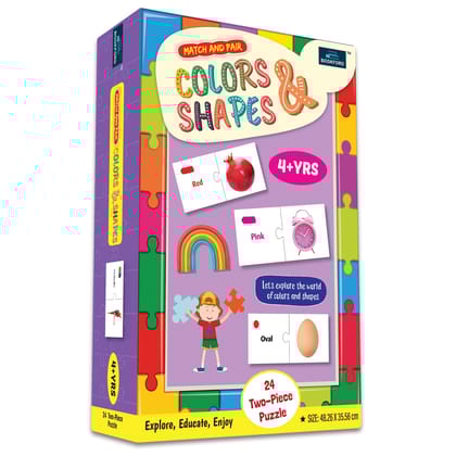  Match & Pair - Color & Shapes Jigsaw Puzzle - 48 Pieces