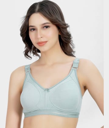 Ladyland Pack of 1 Cotton Blend Non Padded Everyday Bra For Women ( Multicolor )