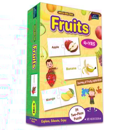  Match & Pair - Fruits Jigsaw Puzzle - 48 Pieces