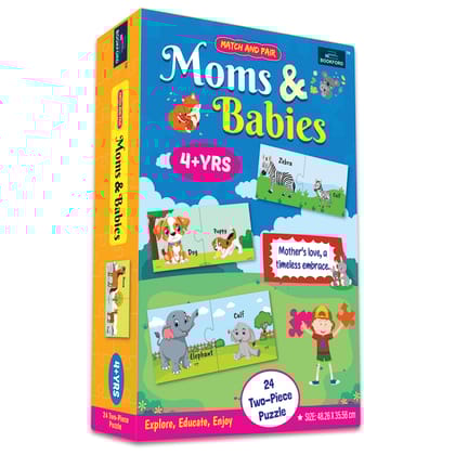 Match & Pair - Mom & Babies Jigsaw Puzzle Game & Fun And Learning 48 Pieces
