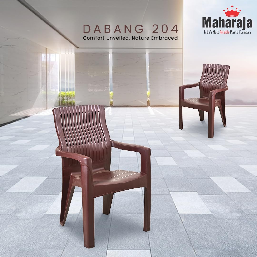 Maharaja Dabang Orthopaedic Plastic Chair – Heavy-Duty Outdoor & Indoor Seating | Up to 200kg Capacity