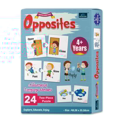  Match & Pair - Opposites Words Jigsaw Puzzle - 48 Pieces