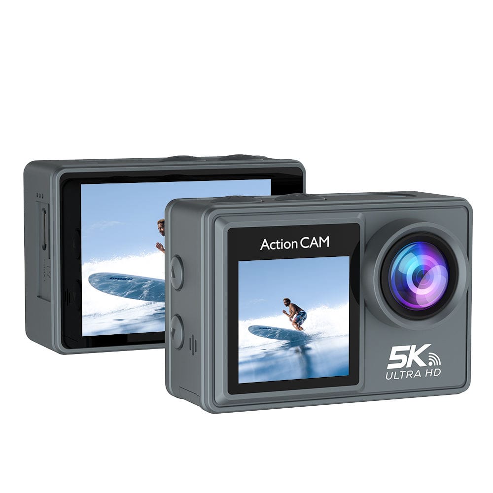 AUSHA 5K Ultra HD Action Camera | 50MP Photos | Dual Screen | EIS Stabilization | 30M Waterproof