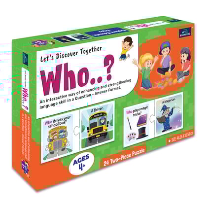 Bookford Let'S Discover Together Who Jigsaw Puzzle - 48 Pieces