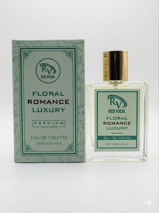 Red Vocal Floral Romance Women’s Luxury Premium Eau De Toilette – 100 ml | Elegant, Floral & Long-Lasting Fragrance