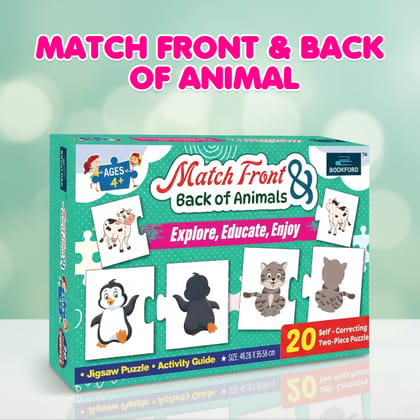 Match Front & Back Of Animals - 40 Pieces Match Front & Back Of Animals - 40 Pieces