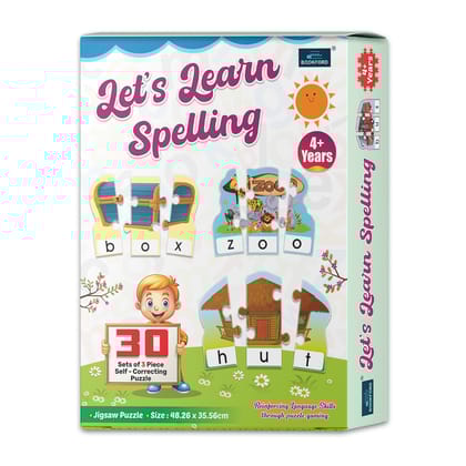  Let's Learn Spelling Jigsaw Puzzle - 90 Pieces
