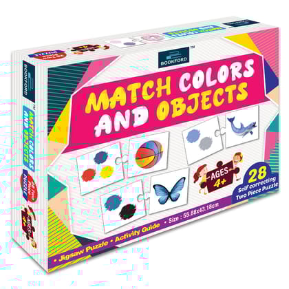  Match Colors And Objects  Jigsaw Puzzle - 56 Pieces