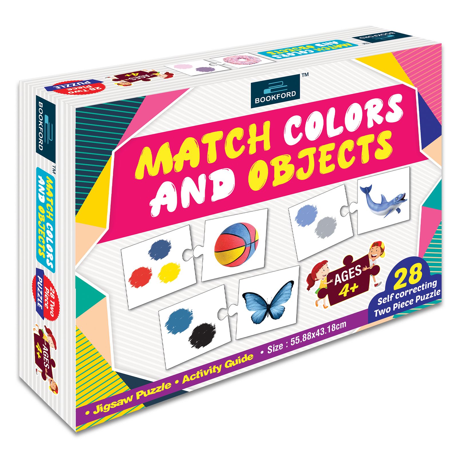  Match Colors And Objects  Jigsaw Puzzle - 56 Pieces