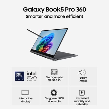 Samsung Galaxy Book5 Pro 360 NP960QHA-KG1IN Notebook Laptop