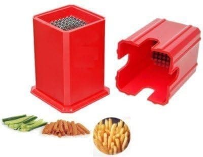 Potato Chipser, French Fries Chips Maker Machine, Snacks Finger Chps Cutter, Stainless Steel Blade with Plastic Body Potato Chips Cutter for Vegetable (Multi Colour)