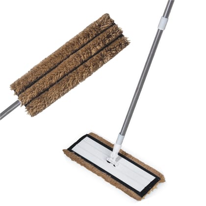 Vimal Buhaari - Brown Microfiber Dust Controller Floor Flat No Dust Broom