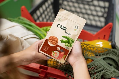 Premium Chilli Seeds - Finest Vegetable Varieties for Home Gardening, 25 gm