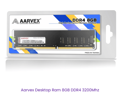 Aarvex Desktop Ram 8GB DDR4 3200Mhz