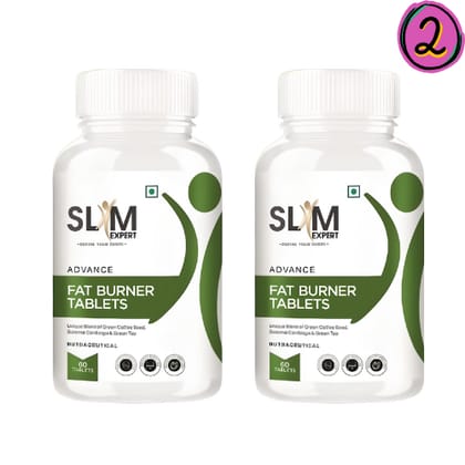 Natural Herbal Fat Burner Tablets  Bottle of 60 Tablets each (Pack of 2)
