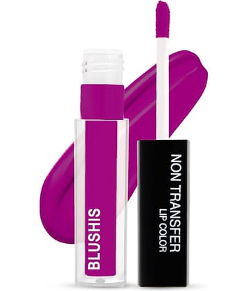 BLUSHIS Long-Lasting Non Transfer Purple Matte Lipstick