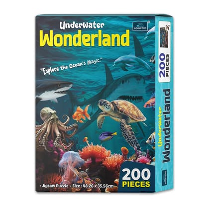 200 Pieces -Bookford Underwater Wonderland Jigsaw Puzzle 200 Pieces -Bookford Underwater Wonderland Jigsaw Puzzle