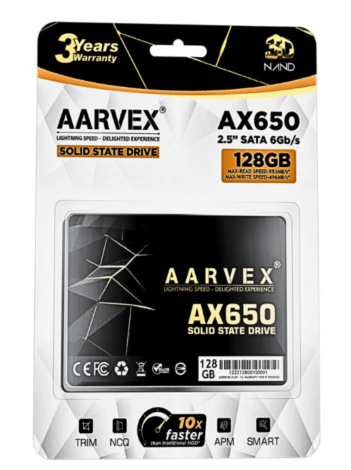  AARVEX 128GB SATA SSD (AX650)