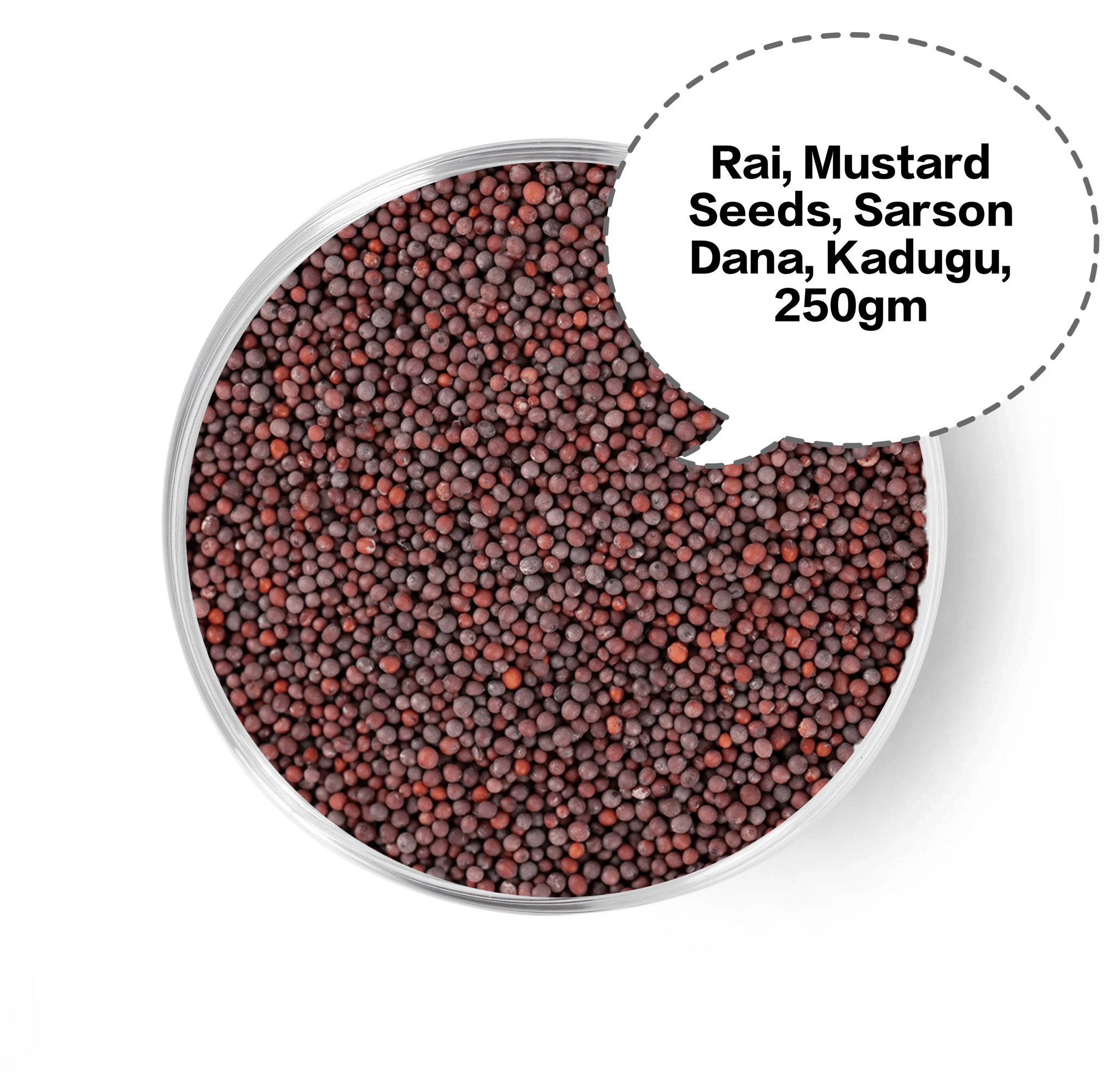 Rai, Mustard Seeds, Sarson Dana, Kadugu, Black Mustard Seeds 250gm